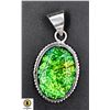 Image 1 : #125-AUSTRALIAN TRIPLE OPAL PENDANT