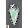 Image 1 : #137-NATURAL CHRYSOPRASE PENDANT