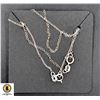 Image 1 : #82-STERLING SILVER NE NECKLACE 2 PICS/18"