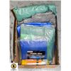 Image 1 : BOX OF TARPS AND NYLON ROPE