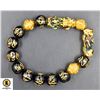 Image 1 : #43-BLACK OBSIDIAN DRAGON BRACELET