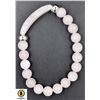 Image 1 : #30-NATURAL PINK ROSE QUARTZ BRACELET