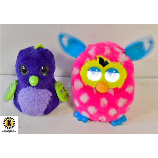 PINK FURBY AND FRIEND