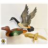 Image 1 : BRASS DUCK DOOR KNOCKER,LOON BANK,&GOOSE WALL