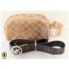 Image 1 : MICHAEL KORS BELT & COACH HANDBAG TOGETHER-ESTATE