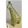 Image 1 : CERAMIC GREEN GIRAFFE DECORATION