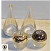 Image 1 : 2 SETS SALT/PEPPER SHAKERS GLASS UMBRA