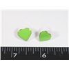 Image 1 : NEW 80'S STYLE LIME GREEN STUD EARRINGS