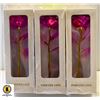 Image 1 : BUNDLE OF THREE 24K GOLD PLATED FOVER LOVE ROSES