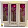 Image 1 : BUNDLE OF THREE 24K GOLD PLATED FOVER LOVE ROSES