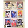 Image 1 : 9 CARD ROOKIE PAGE WITH SUNDIN AND JOSI