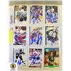 Image 1 : SHEET OF 9 AUTOGRAPHED HOCKEY CARDS