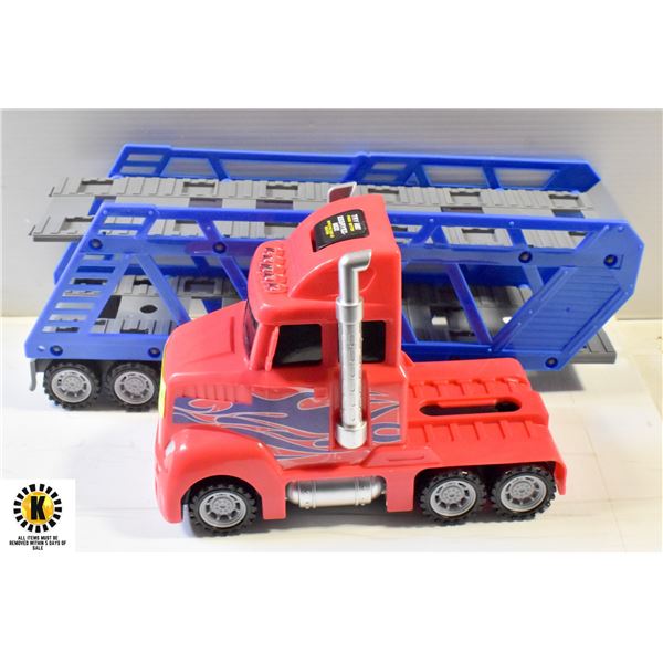 SEMI-TRUCK WITH TRAILER TOY