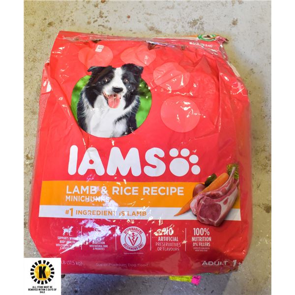 APPROX 17.5KG BAG OF IAMS DOG FOOD