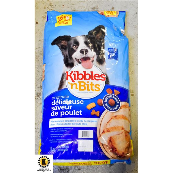 16KG BAG OF KIBBLE N' BITS DOG FOOD