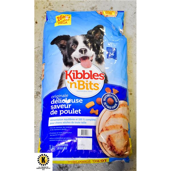 16KG BAG OF KIBBLE N' BITS DOG FOOD