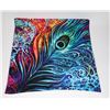Image 1 : NEW PEACOCK FEATHER THEME PILLOWCASE