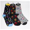 Image 1 : THREE NEW PAIRS OF MENS FUN PATTERN SOCKS