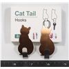 Image 1 : NEW MINIATURE 2.2"X 1" CAT TAIL HOOKS 2PCS