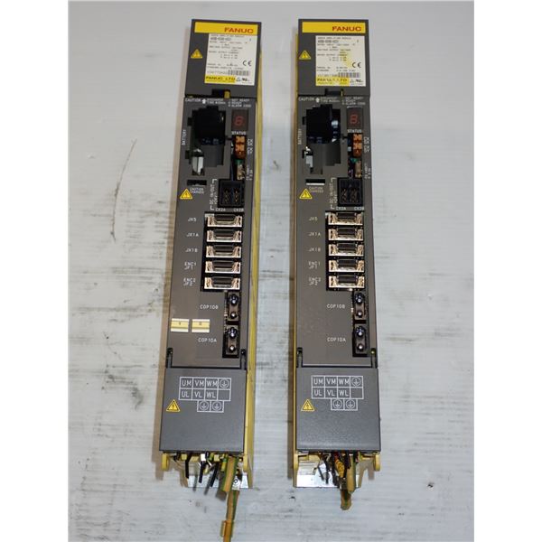 (2) Fanuc # A06B-6096-H201 Servo Amplifiers