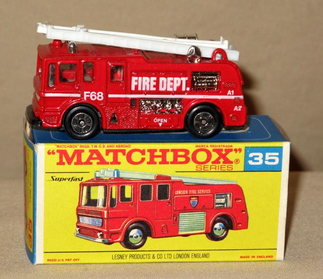 matchbox series no 35 merryweather fire engine