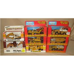 (8) 1/64th Scale Construction Toys--includes 5 early Mighty Movers