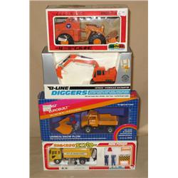 (4) Misc Construction Toys--Siku, Diapet, and others