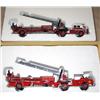 Image 1 : (2) Corgi Fire trucks--ladder Trucks