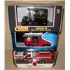 Image 1 : (3) 1/18th Scale Fire Trucks & Police Dept Mdl T