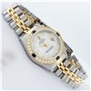 Image 3 : Rolex Ladies 2T 26 MOP Diamond & Sapphire Datejust