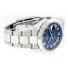 Image 3 : Rolex Mens SS 41MM Blue Roman Diamond Datejust 2 Oyster Band Wristwatch