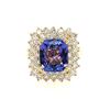 Image 2 : 3.67 ctw Tanzanite & Diamond Ring - 14KT White Gold