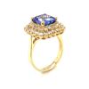 Image 3 : 3.67 ctw Tanzanite & Diamond Ring - 14KT White Gold