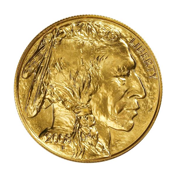 2008 $50 Indian Head Buffalo Gold Coin