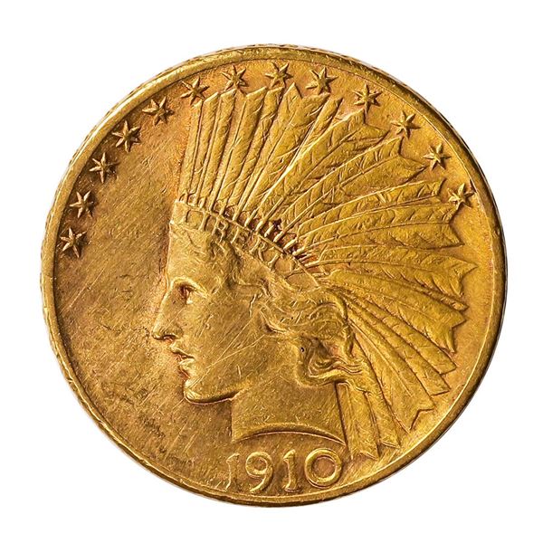 1910 $10 Indian Head Gold Coin