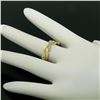 Image 6 : Antique 14k Yellow and White Gold 0.28 ctw European Diamond Wave Eternity Band R