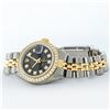 Image 5 : Rolex Ladies 2T 26MM Black Diamond Bezel 1 ctw 18K Yellow Gold Datejust Wristwat