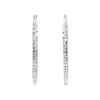 Image 1 : 2.06 ctw Diamond Hoop Earrings - 14KT White Gold