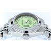 Image 3 : Rolex Ladies Stainless Steel 26 Green Diamond & Sapphire Datejust Wristwatch