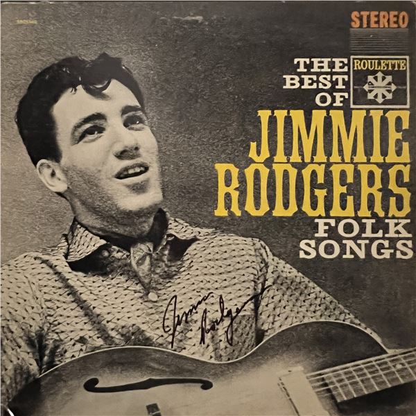 Jimmie Rodgers The Best Of signed album