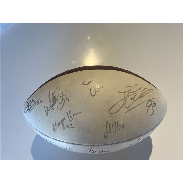2007-2008 Chargers team signed football. GFA authenticated