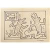 Image 1 : Keith Haring hand drawn and signed sketch