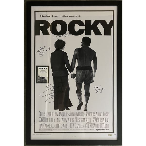 Rocky cast signed movie poster