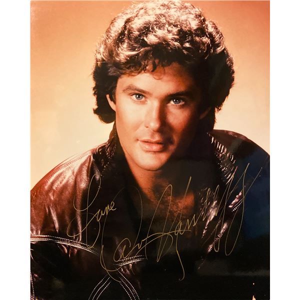 David Hasselhoff signed photo