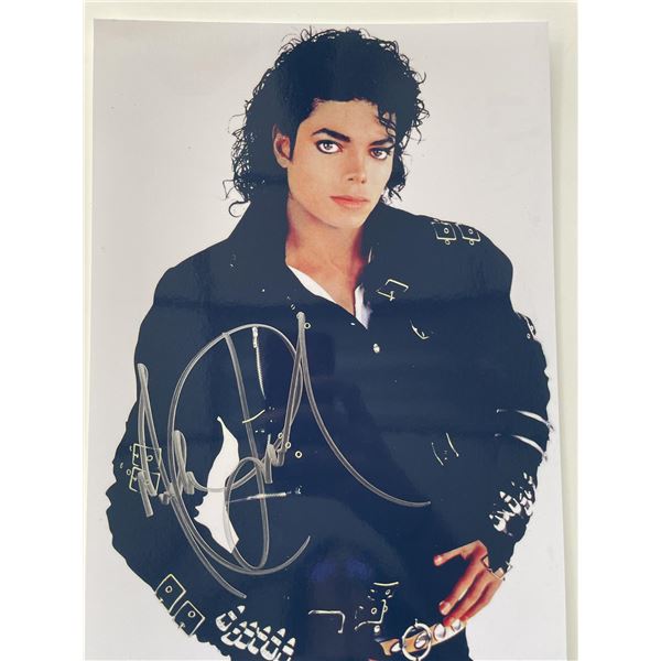 Michael Jackson signed photo