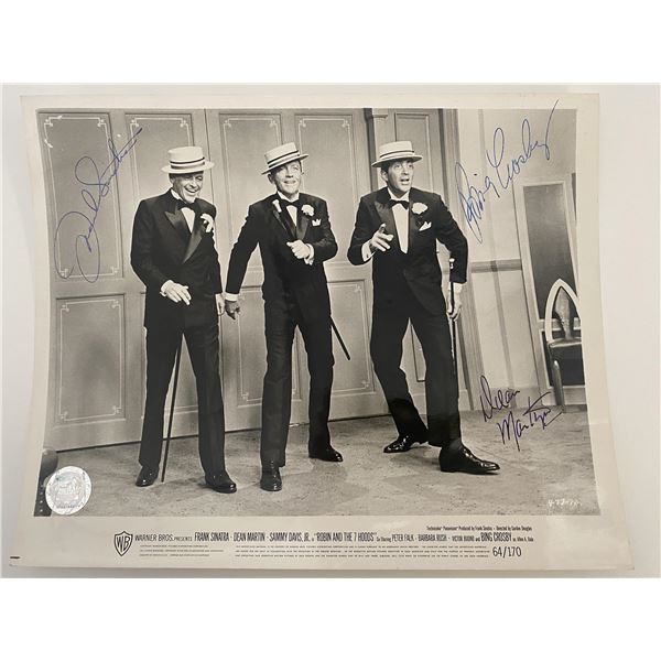 Robin and the 7 Hoods cast signed movie photo-GFA