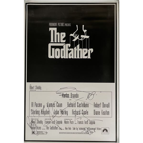 The Godfather cast signed movie poster