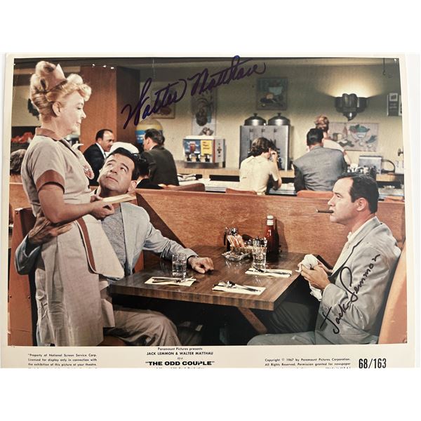 The Odd Couple Walter Matthau signed movie photo
