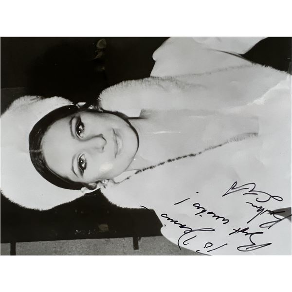 Barbra Streisand signed photo. GFA authenticated