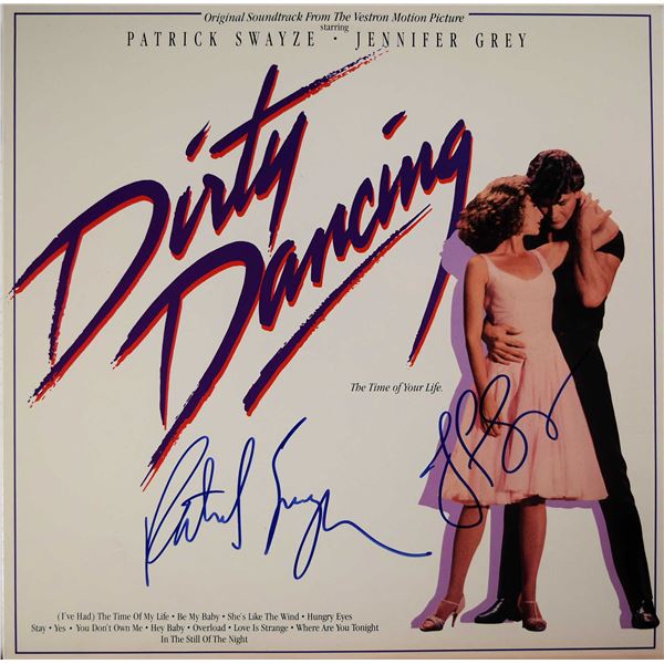 Dirty Dancing Patrick Swayze & Jennifer Grey signed LaserDisc